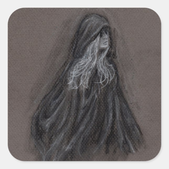 Cuadrada Melinoe Pegatina (Anverso)