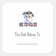 Mira Y Verás El Pegatina De La Plancha De Libros