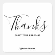Moda Gracias por su Pegatina de compras