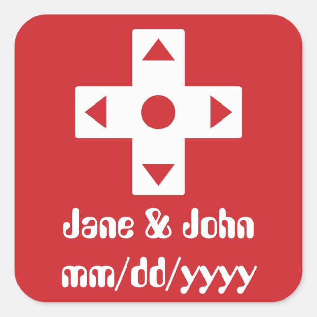 Cuadrada Modo multijugador en el Pegatina de cerezas (Anverso)