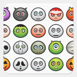 Cuadrada Monster Square Pegatina