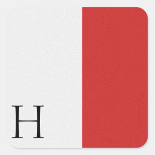 Cuadrada Nautical Signal Flag Alphabet Pegatina H
