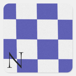 Cuadrada Nautical Signal Flag Alphabet Pegatina N