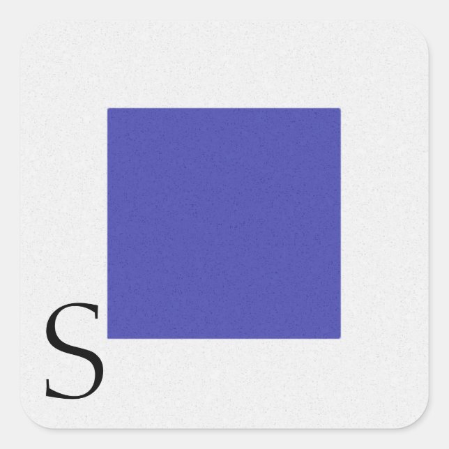 Cuadrada Nautical Signal Flag Alphabet Pegatina S (Anverso)