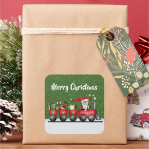 Cuadrada Navidades de clase educativa añaden pegatina de me