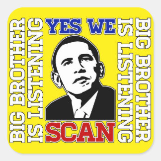 Cuadrada Obama Sí Exploramos Pegatina