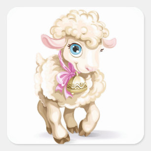 Cuadrada Oh Pegatina bebé