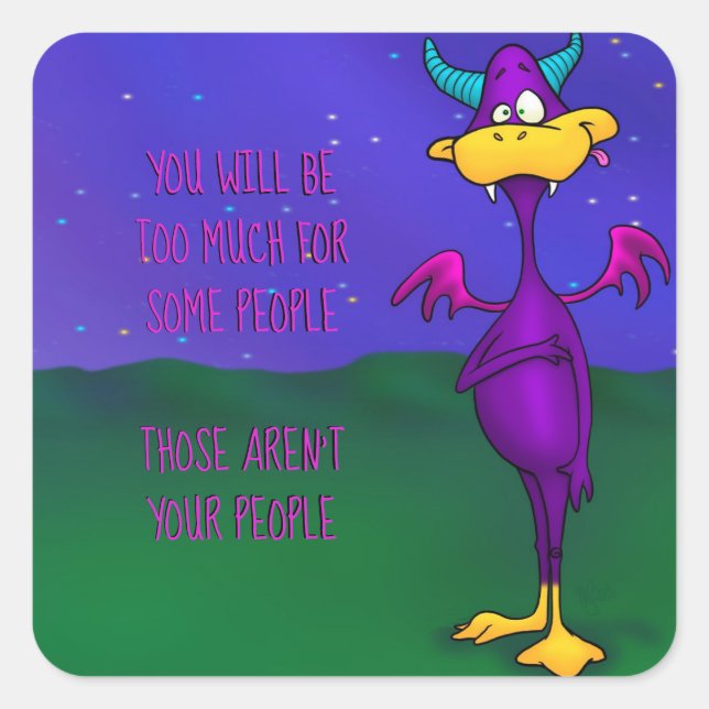 Cuadrada Ollie, pegatina (Anverso)