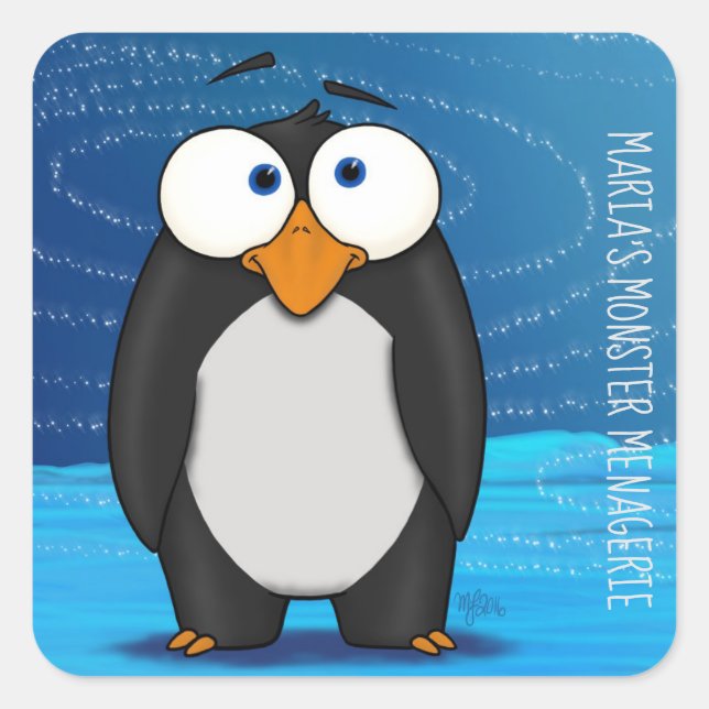 Cuadrada Pablo, pegatina (Anverso)