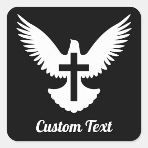 Cuadrada Palo con Pegatina de Cross Square