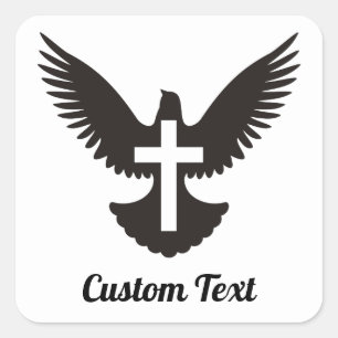 Cuadrada Palo con Pegatina de Cross Square