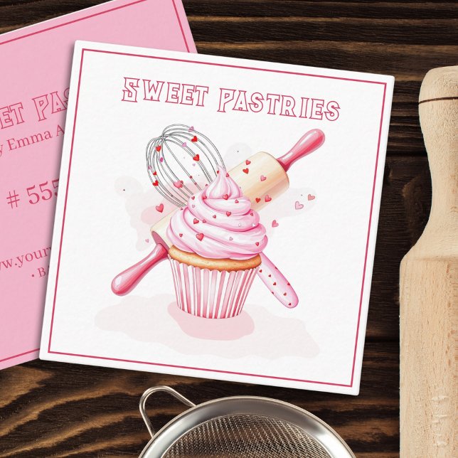 Cuadrada Panadería, bollería, dulces, tarjeta de visita (Subido por el creador)