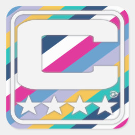 Cuadrada Parche de Campeón - Pegatina de Conciencia