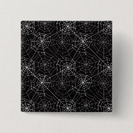 Cuadrada Patrón web de araña de Halloween | Chapa