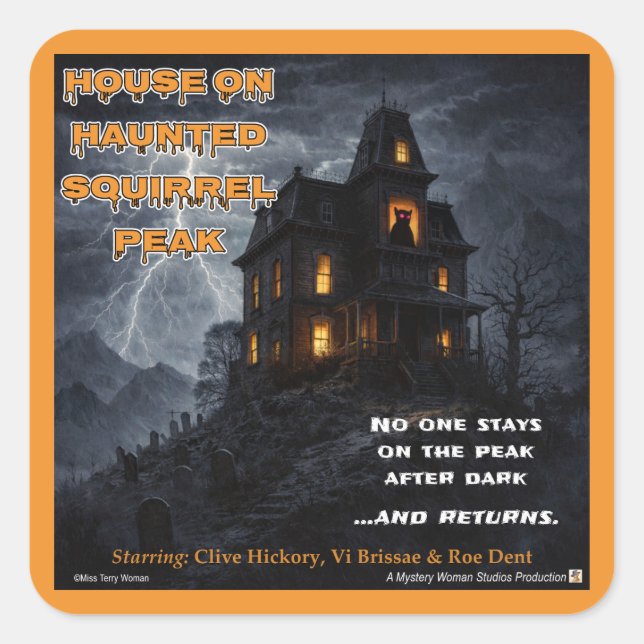 Cuadrada Pegatina (Anverso)