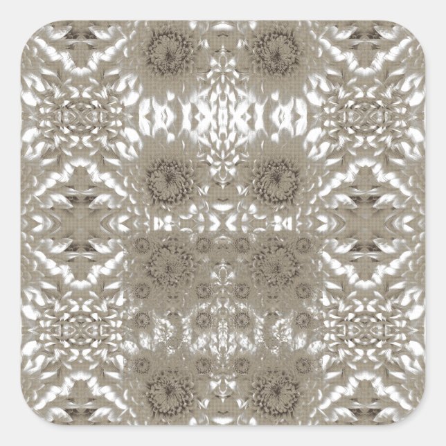 Cuadrada Pegatina (Anverso)