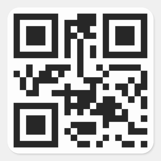 Cuadrada Pegatina (Anverso)