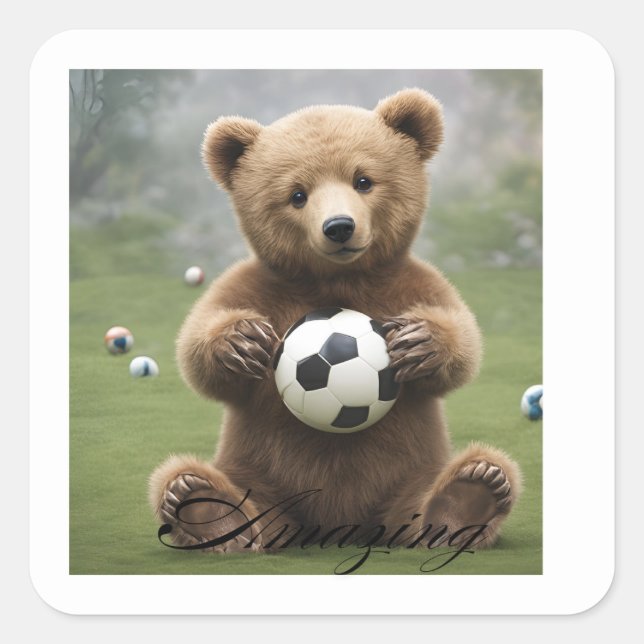 Cuadrada Pegatina (Anverso)