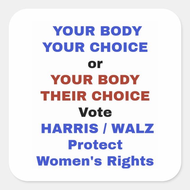 Cuadrada Pegatina (Anverso)