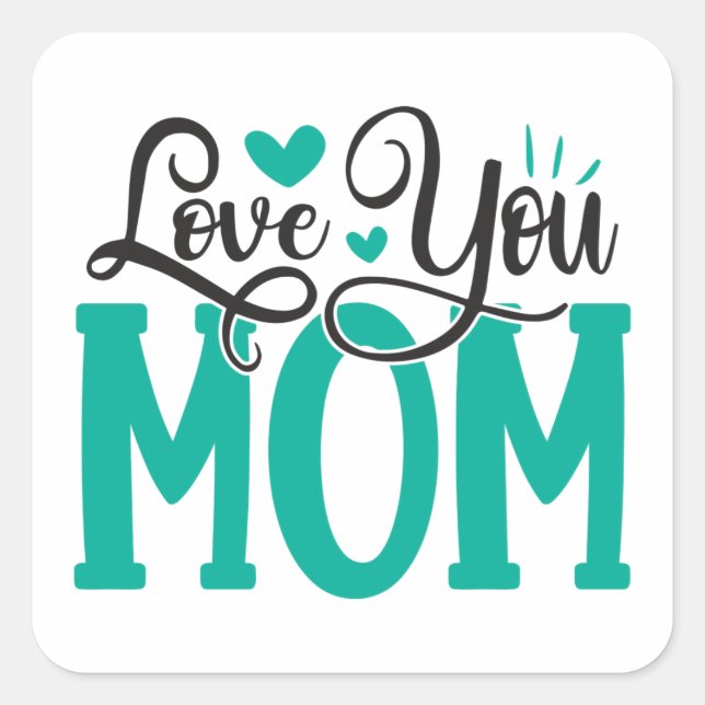 Cuadrada pegatina (Anverso)