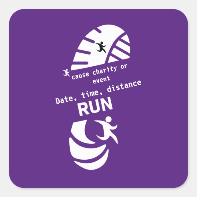 Cuadrada Pegatina (Anverso)