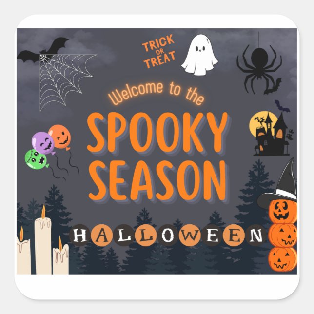 Cuadrada Pegatina (Anverso)