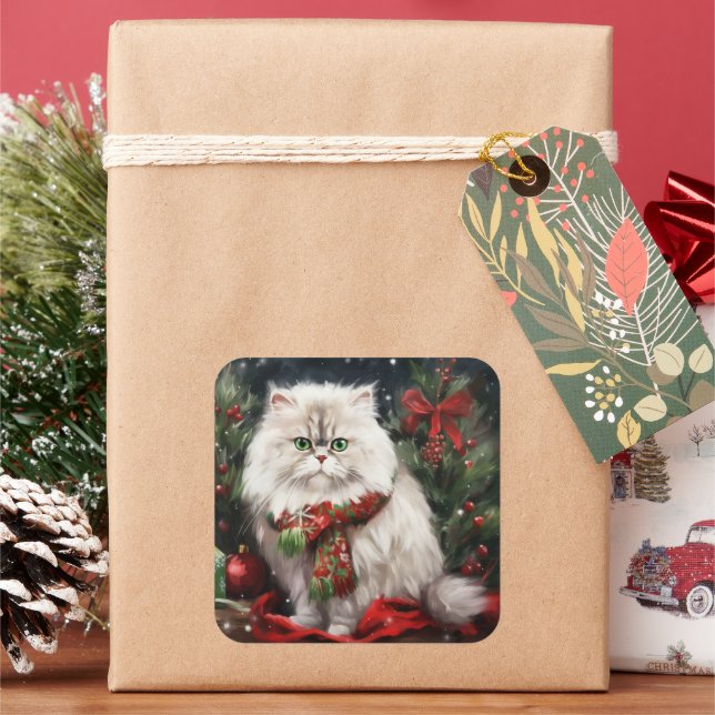 Cuadrada Pegatina (Vacaciones)