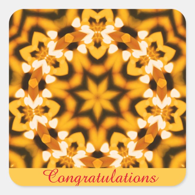 Cuadrada Pegatina (Anverso)