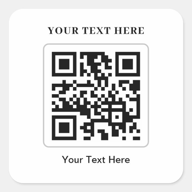 Cuadrada Pegatina (Anverso)