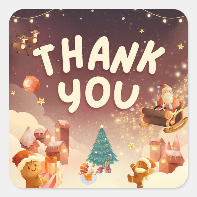 Cuadrada Pegatina (Anverso)