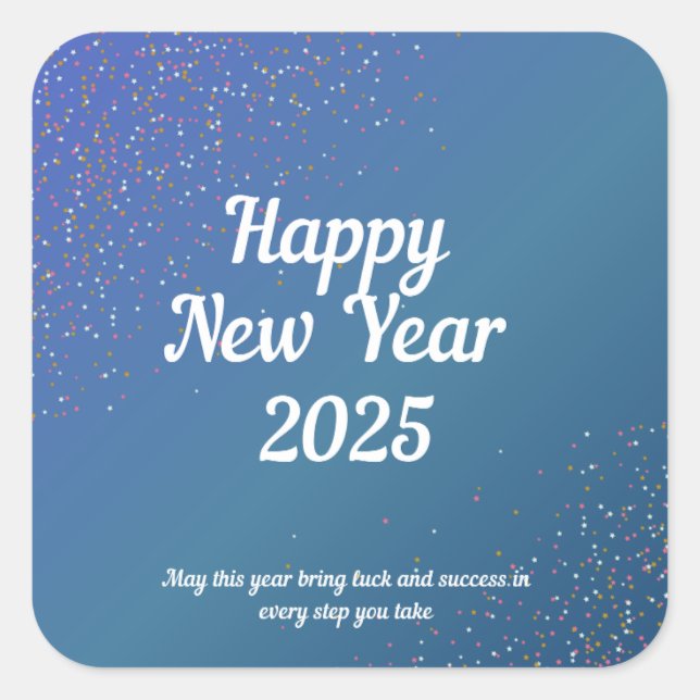 Cuadrada Pegatina (Anverso)