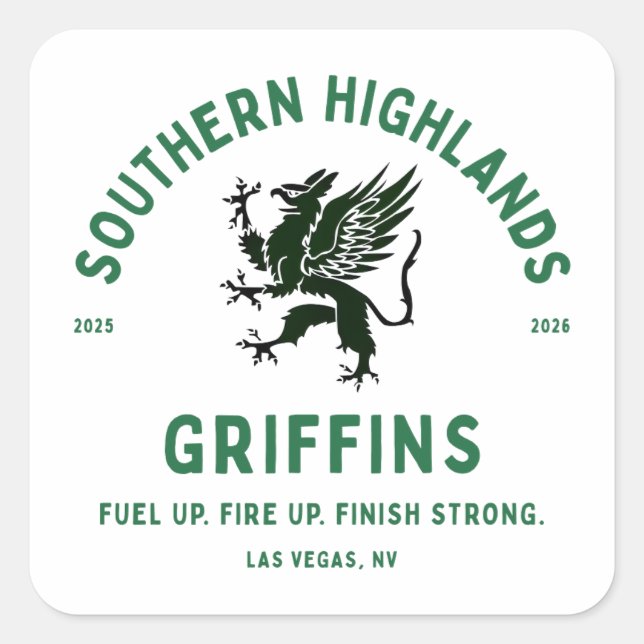 Cuadrada Pegatina (Anverso)