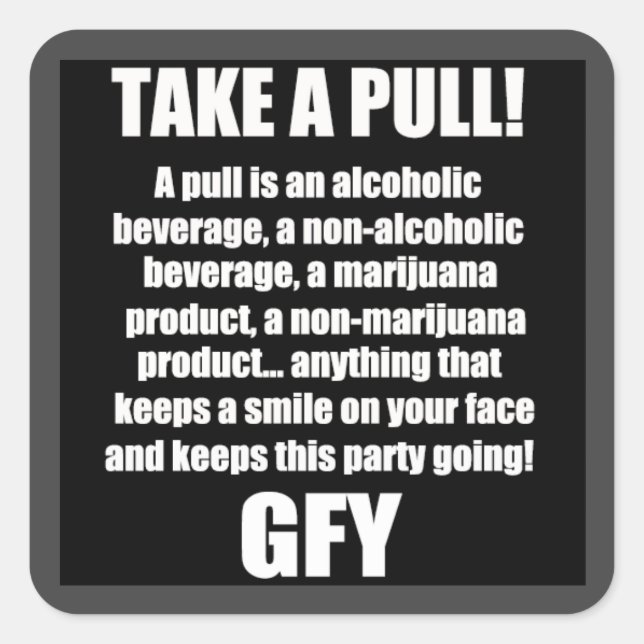 Cuadrada Pegatina (Anverso)