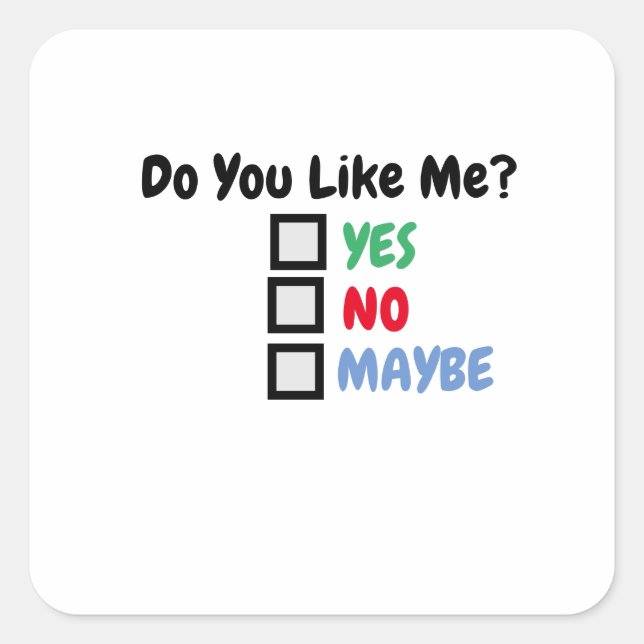 Cuadrada Pegatina (Anverso)