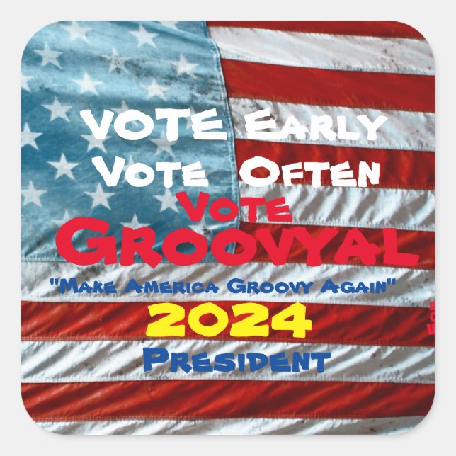 Cuadrada Pegatina (Anverso)