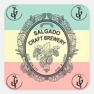 Cuadrada Pegatina