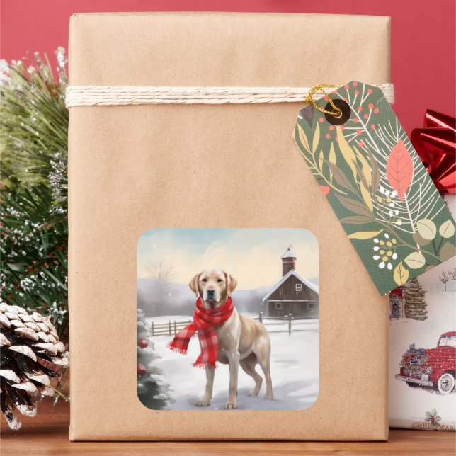 Cuadrada Pegatina (Vacaciones)