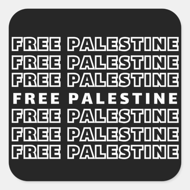 Cuadrada Pegatina (Anverso)