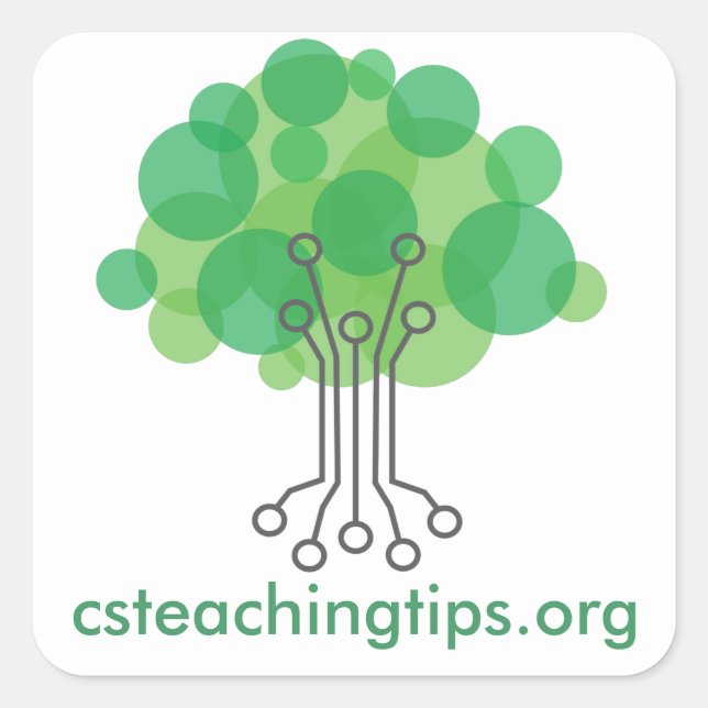 Cuadrada Pegatina (Anverso)