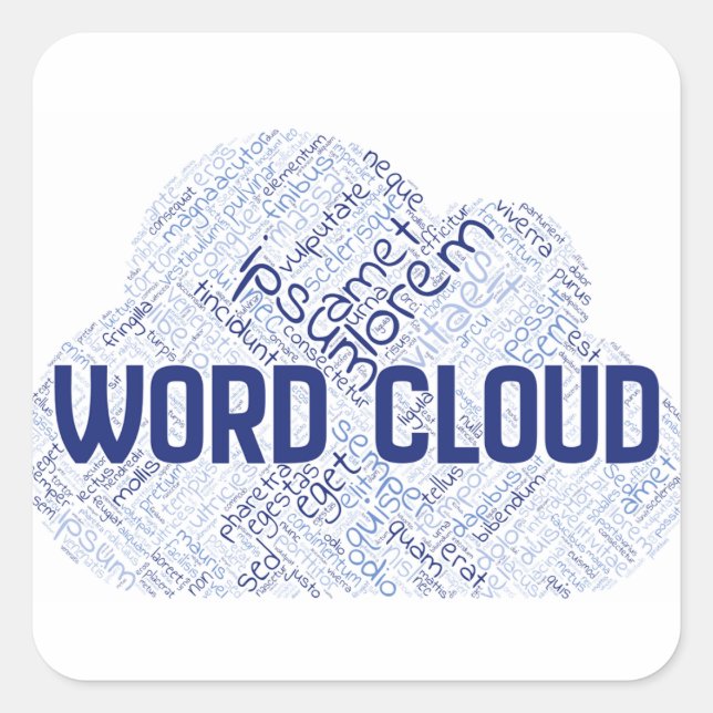 Cuadrada Pegatina (Anverso)