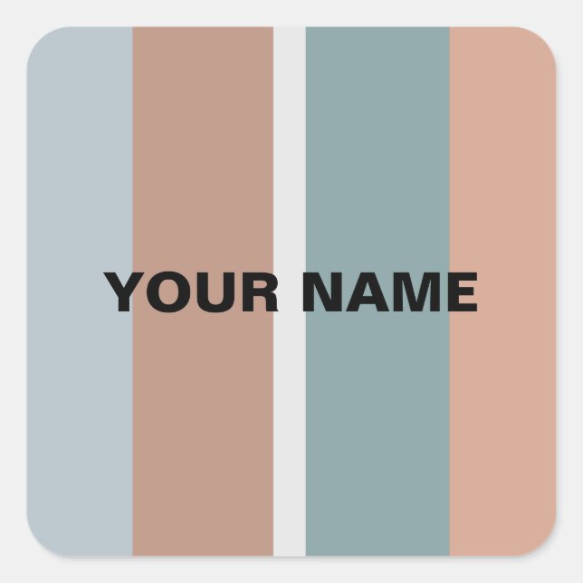 Cuadrada Pegatina (Anverso)