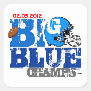 Cuadrada Pegatina 2012 de los campeones del fútbol de Nuev