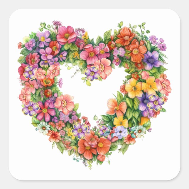 Cuadrada Pegatina a juego para papelería (Anverso)