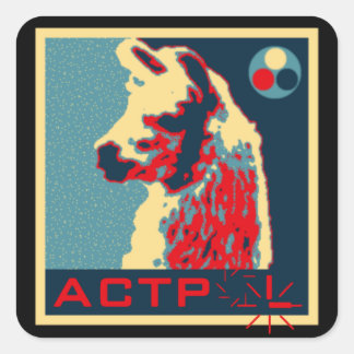 Cuadrada PEGATINA ACTPolítico (cuadrado)