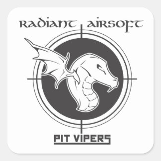 Cuadrada Pegatina Airsoft de Pit Vipers