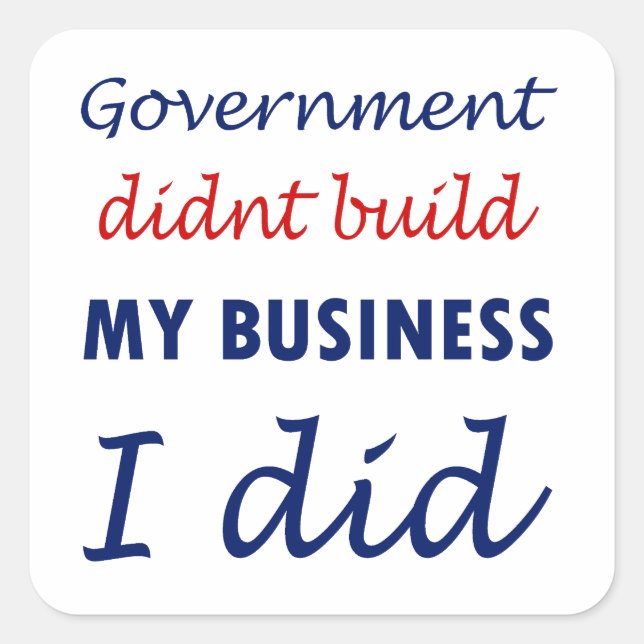 Cuadrada Pegatina anti Obama (Anverso)