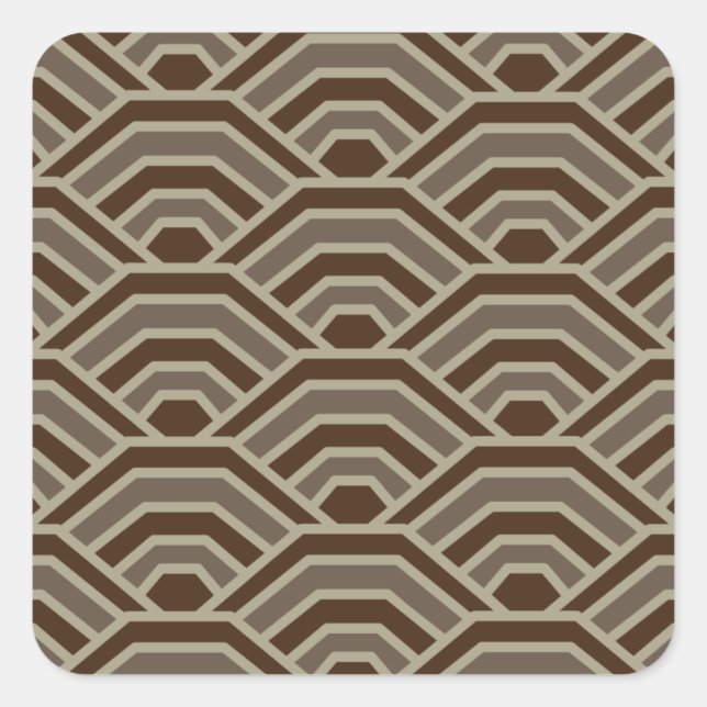 Cuadrada Pegatina Arches de Tierra (Anverso)