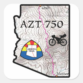 Cuadrada Pegatina AZT750