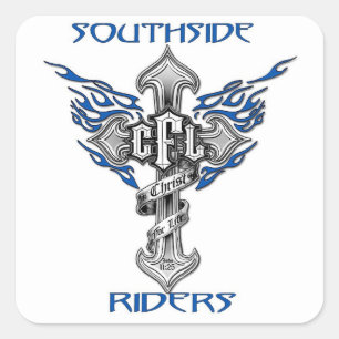 Cuadrada Pegatina - Blanco cuadrado 1.5x1.5