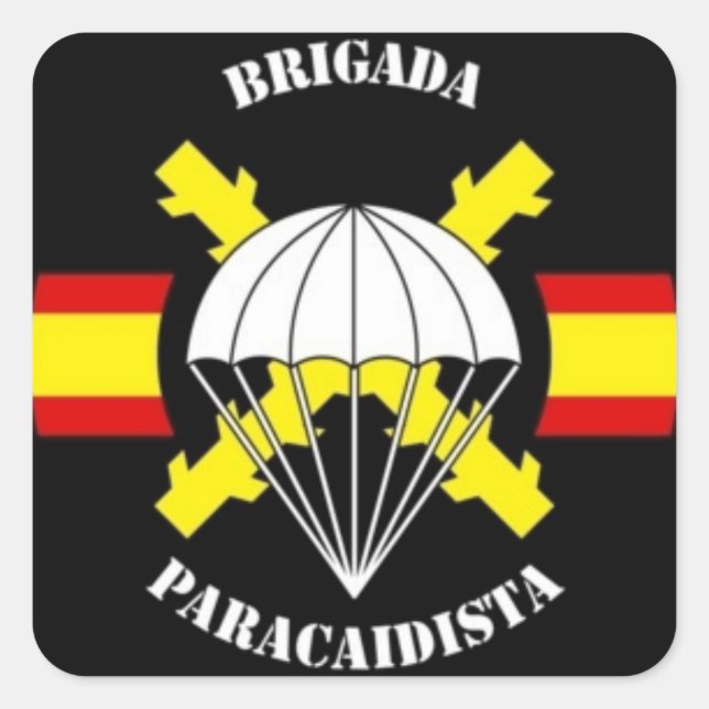 Cuadrada Pegatina Bripac (Anverso)